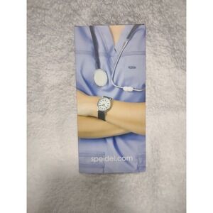 Speidel Scrub Watch Easy‎ Read Medical Nurse Second Hand Silicone Band